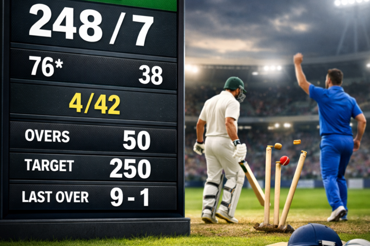 cricket match results